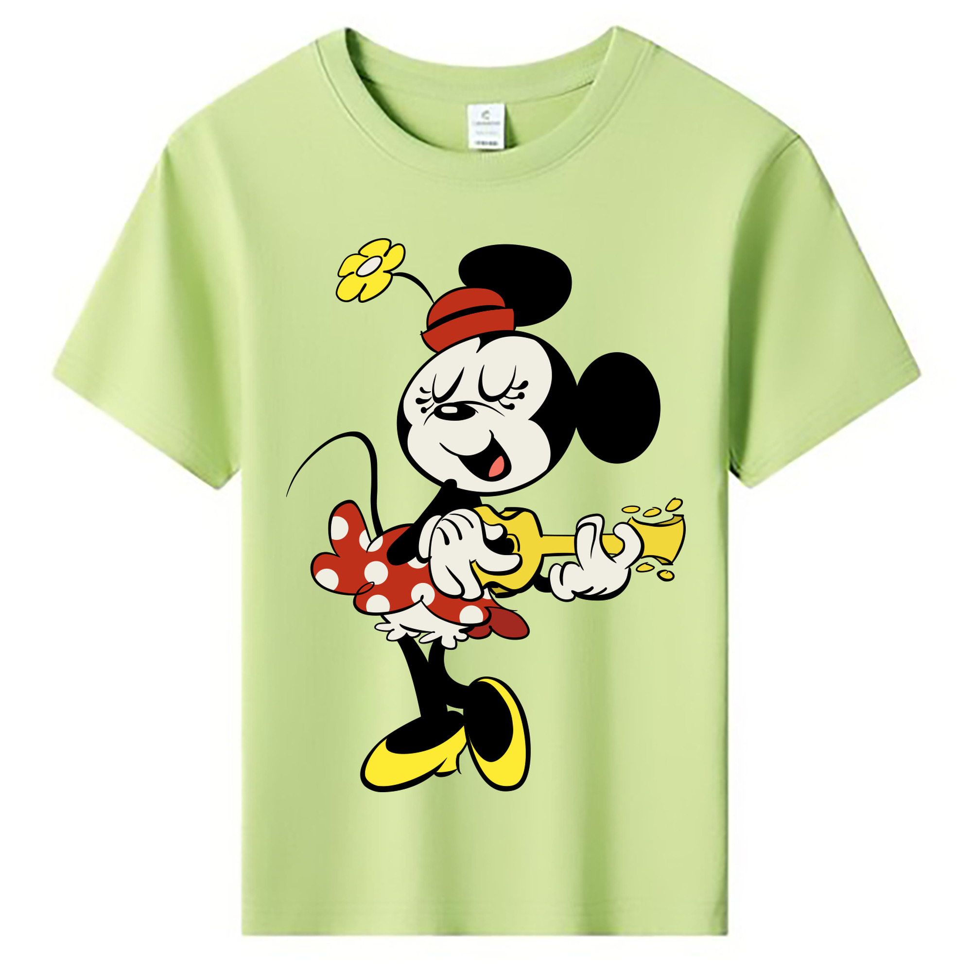 ミッキーマウス Mickey Mouse 綿100％キッズTシャツ（フロントプリント）